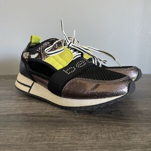 Bebe Sport Women’s Brienna Mesh Cut-Out Trainers Fashion Sneakers Shoes Size 6